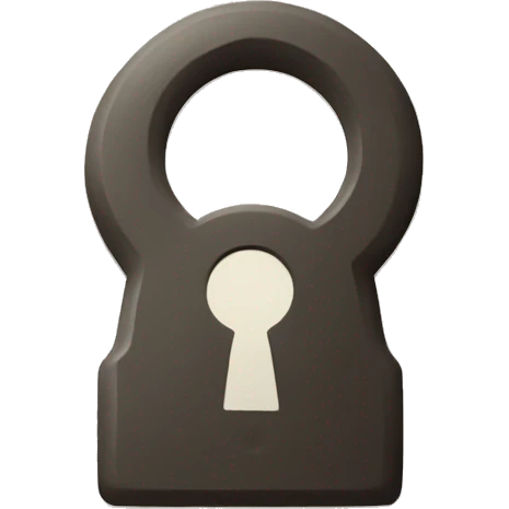 keyhole with a key going in emoji