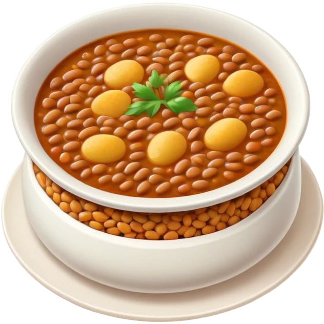 Cinematic Realistic Dal Dish Emoji, featuring a hearty lentil stew with aromatic spices rendered with lifelike textures and warm, comforting lighting. emoji