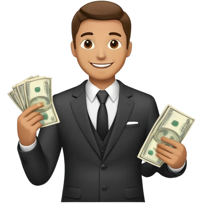 Man in love with money  emoji