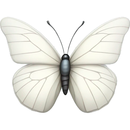 cute white butterfly emoji