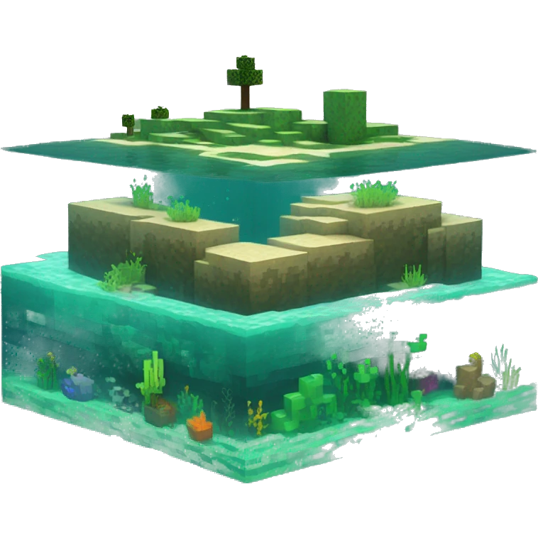 minecraft ocean block emoji