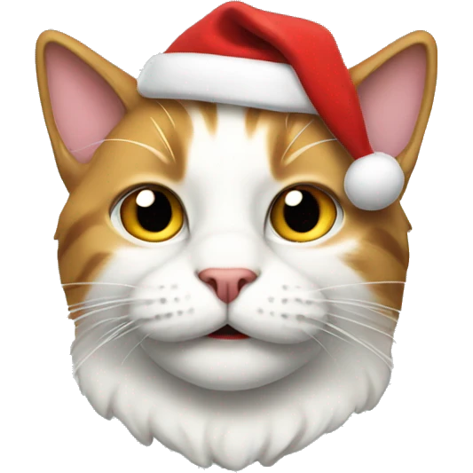 santa cat emoji