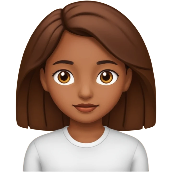 portrait of a brown skinned girl emoji