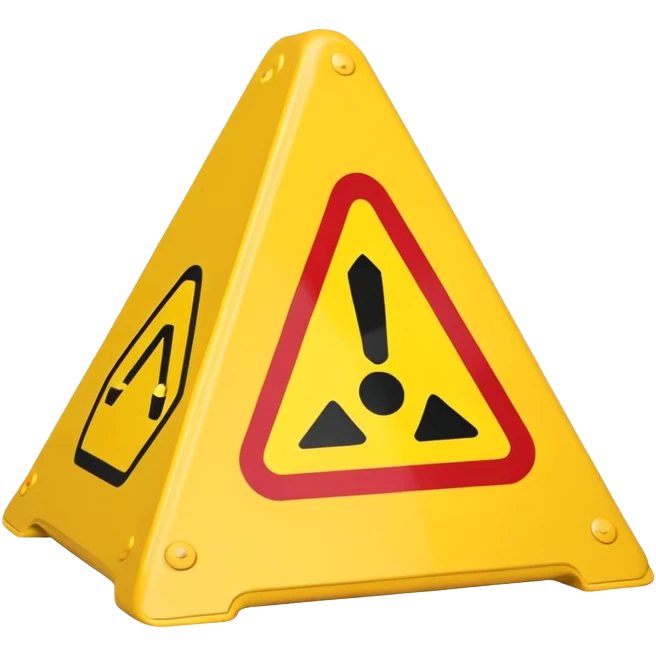 Wet floor sign  emoji