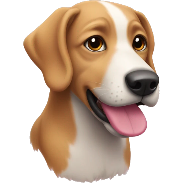un perro rosa  emoji