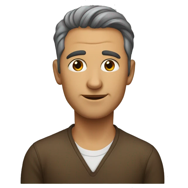 коричневый пудель  emoji