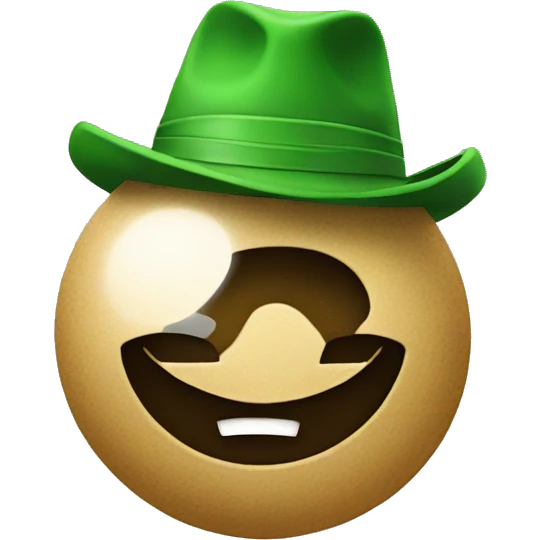 Luck with hat emoji