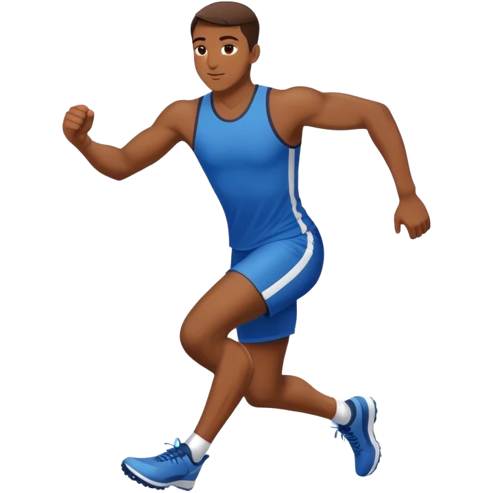 athlete high-knee warm-up emoji
