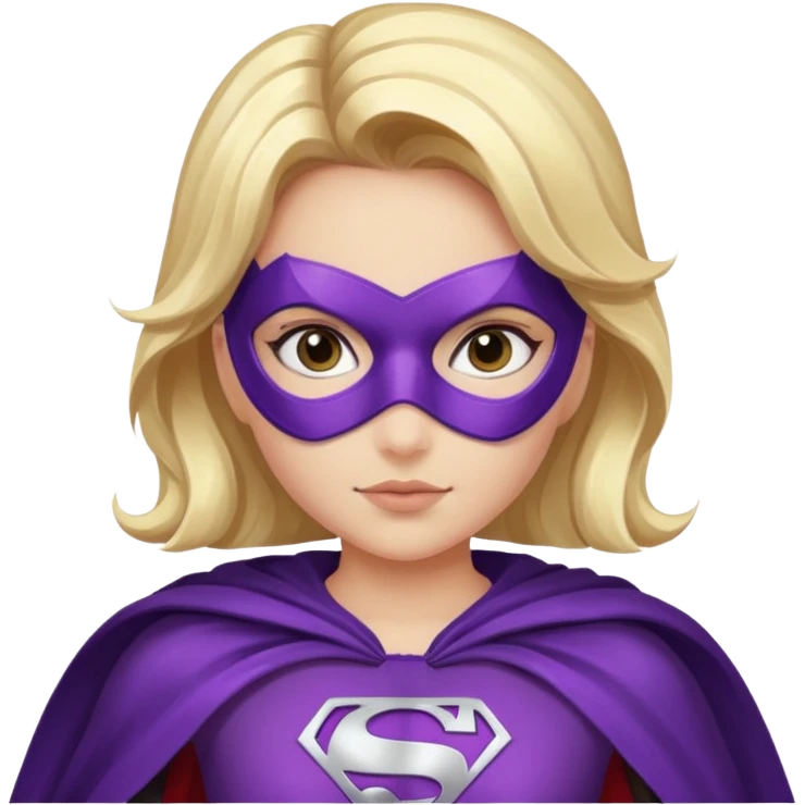 make a  girl purple super hero emoji