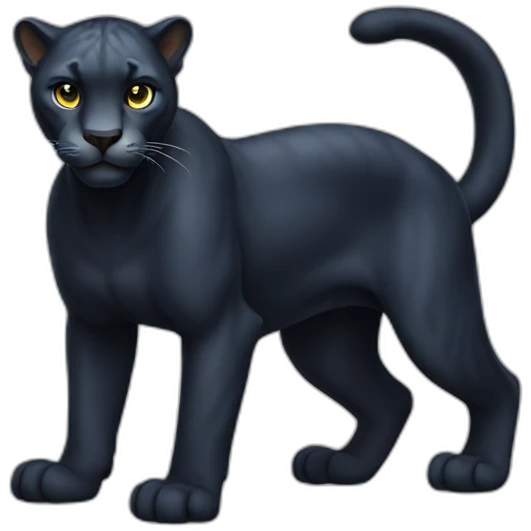 Panther full body emoji