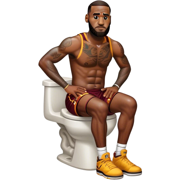 LeBron James pooping emoji