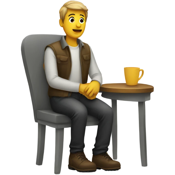 person sitting on a chair emoji