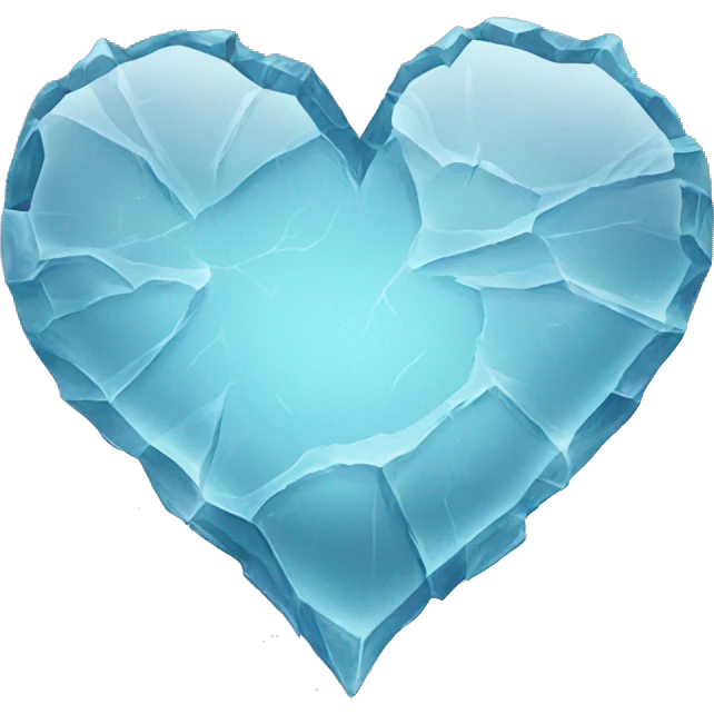 cracked ice heart emoji