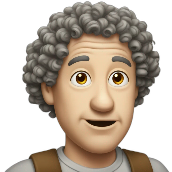 Curly of the three stooges emoji