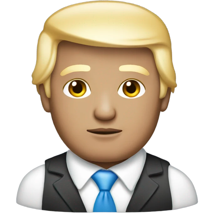 Donald Trump wearing trans colors  emoji