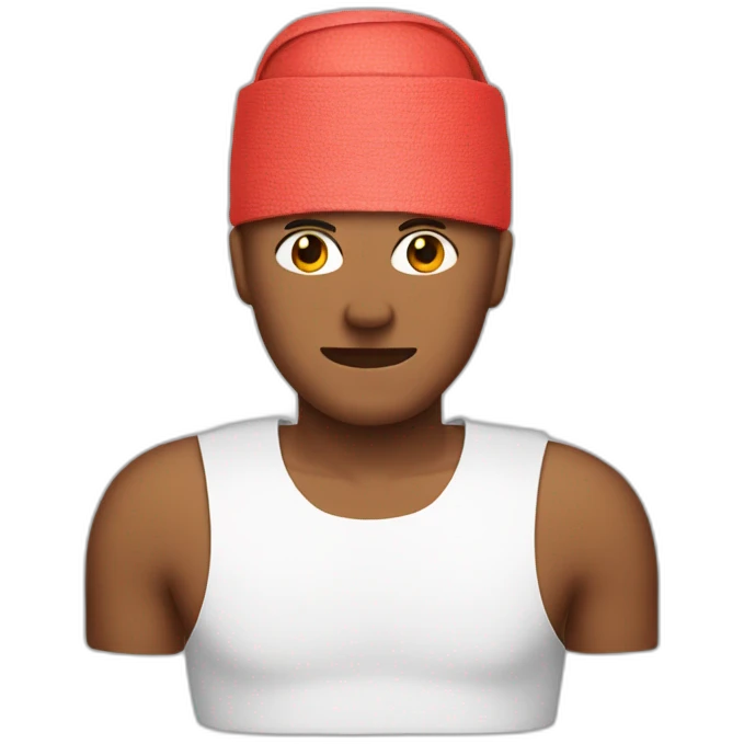 red bandage on his head emoji