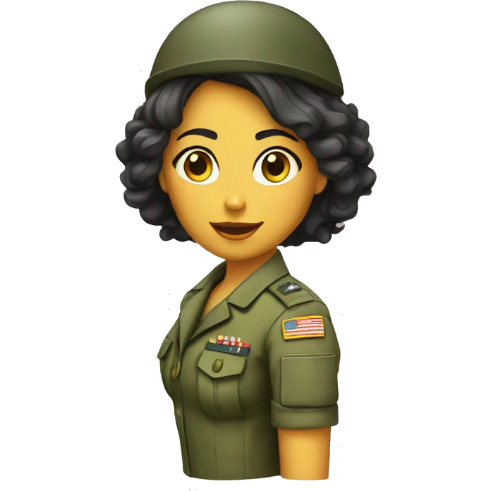 Chica militar emoji