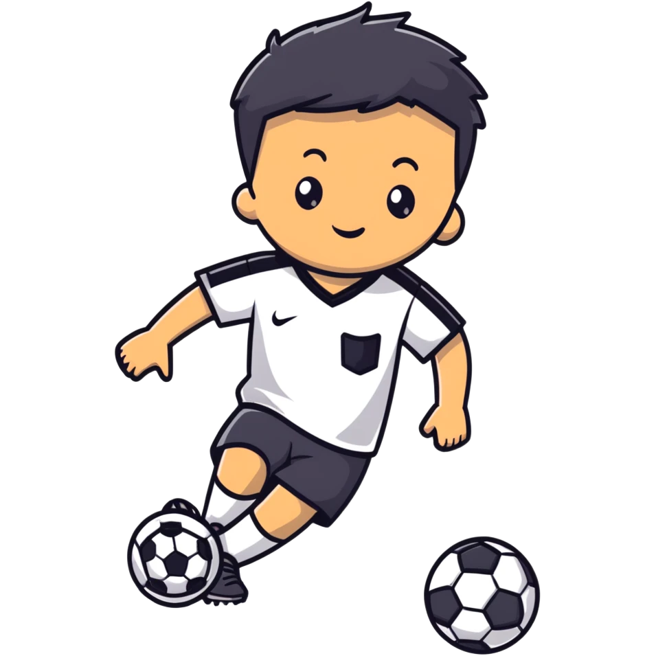 Boy with a soccer ball, holding it or playing with it emoji