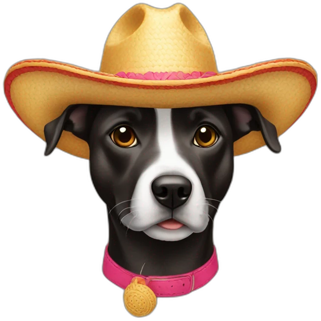 Perro con sombrero emoji