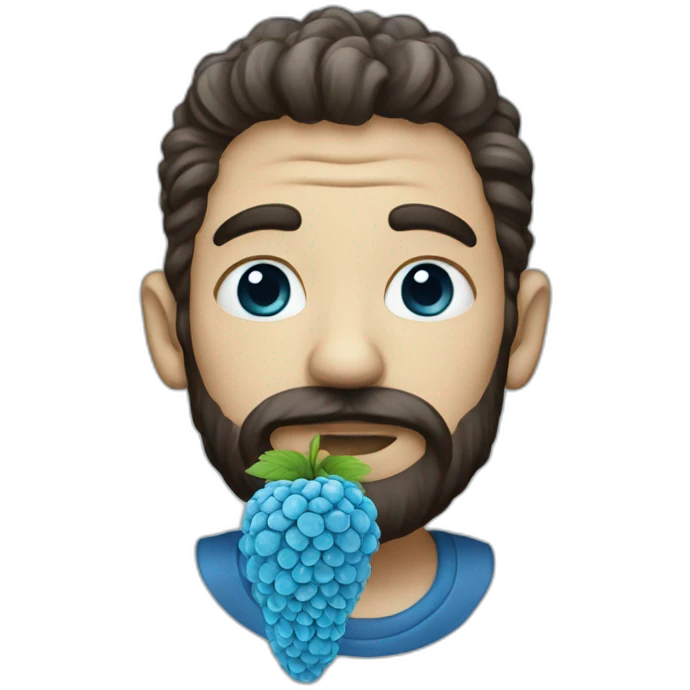 blue raspberry emoji