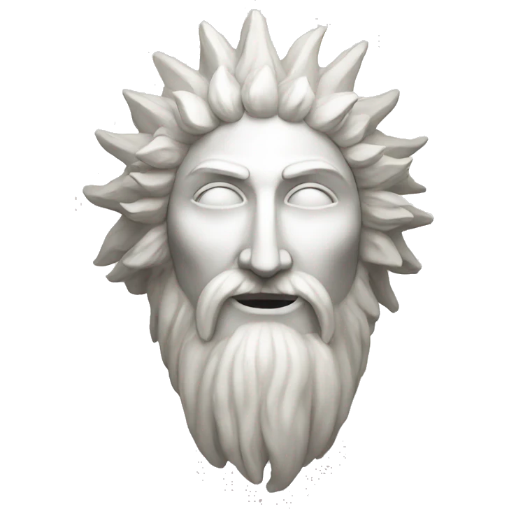 White sun god emoji