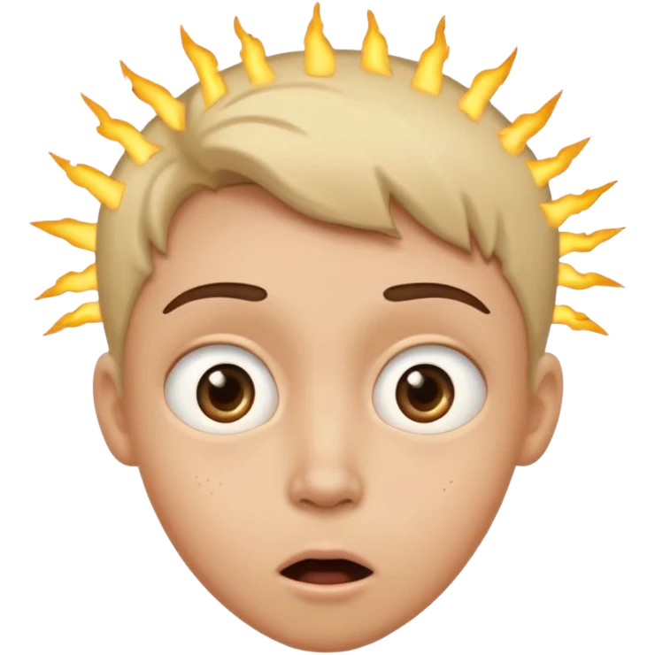 лицо удивленного человека, в глазах искры интереса emoji