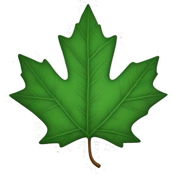 a maple leaf emoji