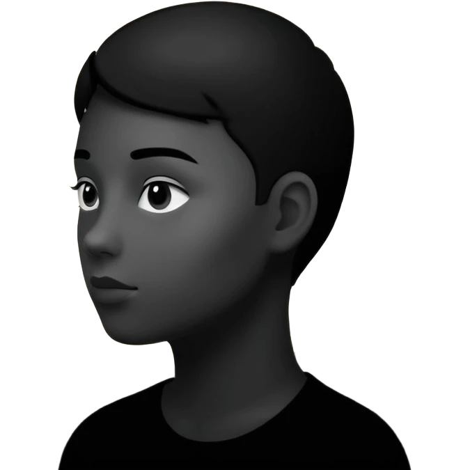 person silhouette under a dim lamp with shadows emoji