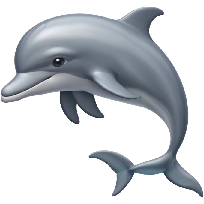 High resolution of dolphin emoji