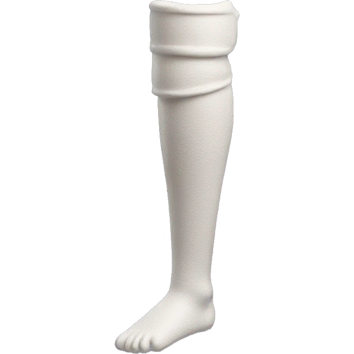 Detailed plaster leg cast  emoji