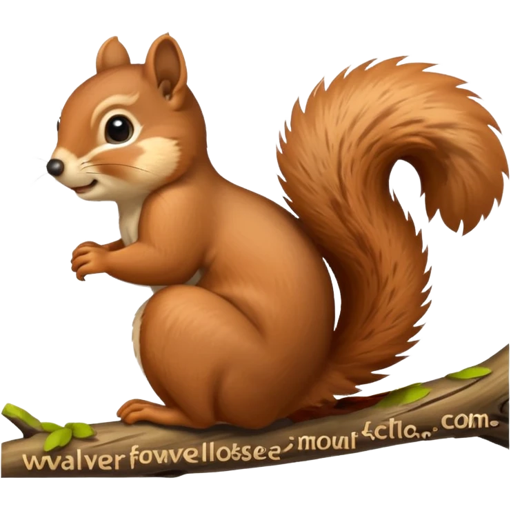 A squirrel emoji