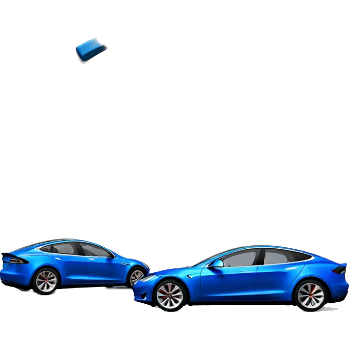 Blue Tesla  emoji