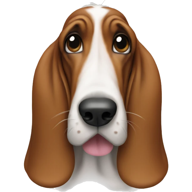 Basset hound in a tutu emoji