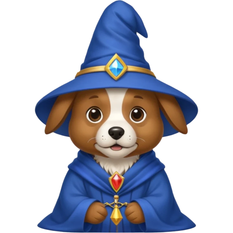 Dog wizard emoji