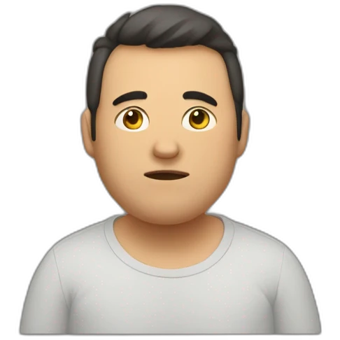 homem obeso emoji