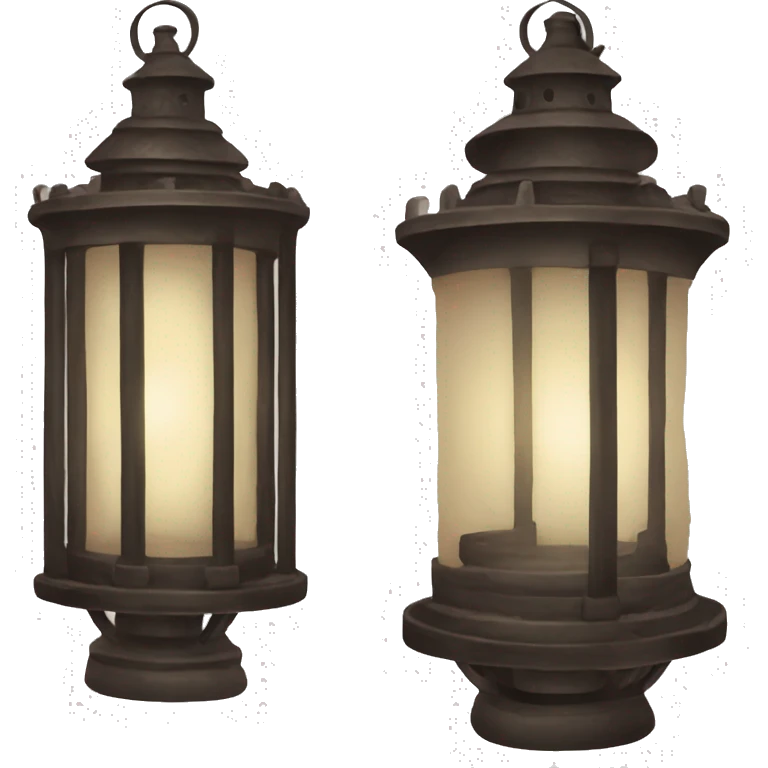 antique lantern emoji