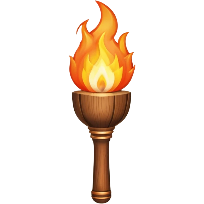 torch with flame emoji