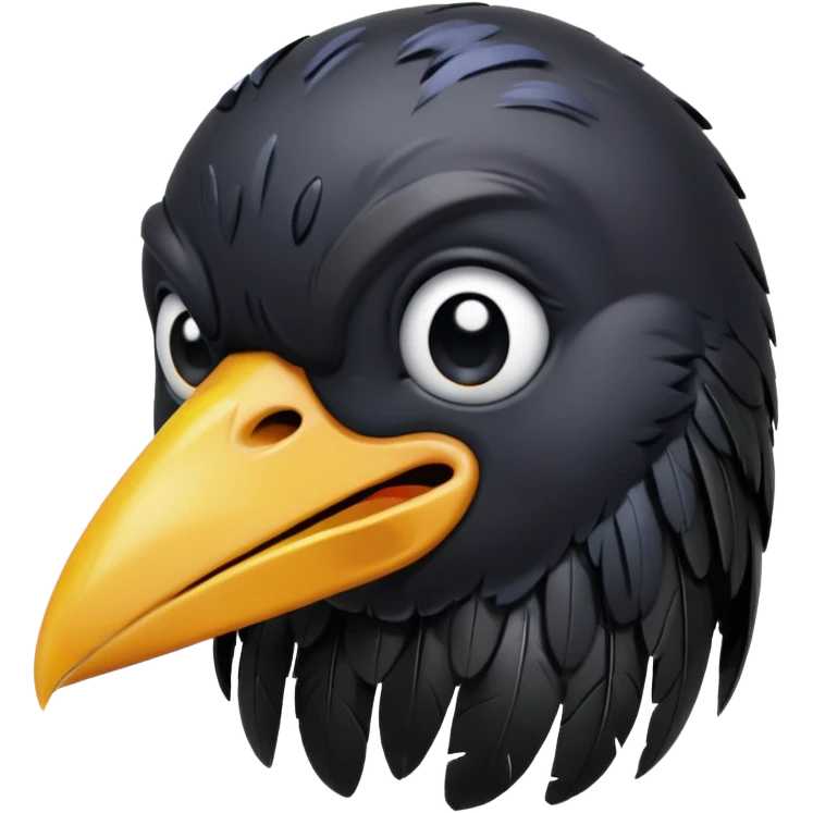raven crow crying emoji