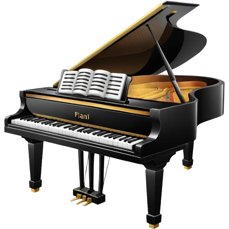 piano with white color  emoji