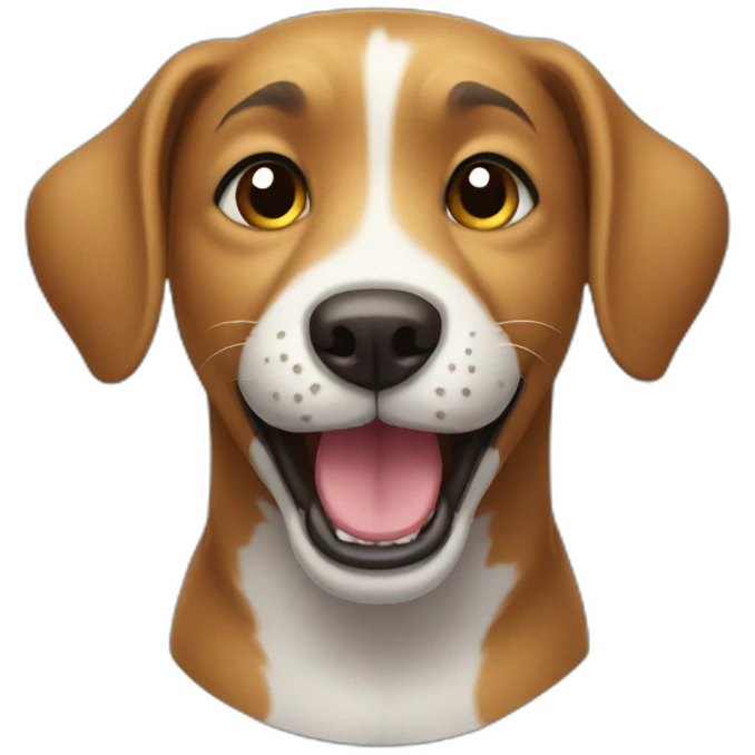 dog smiling emoji