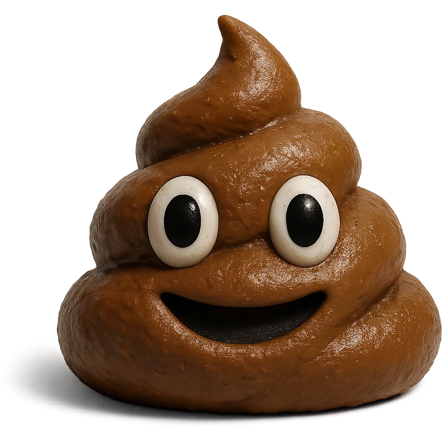 realistic poo emoji emoji