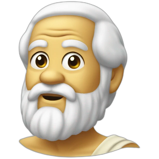 Socrates thumbs up emoji