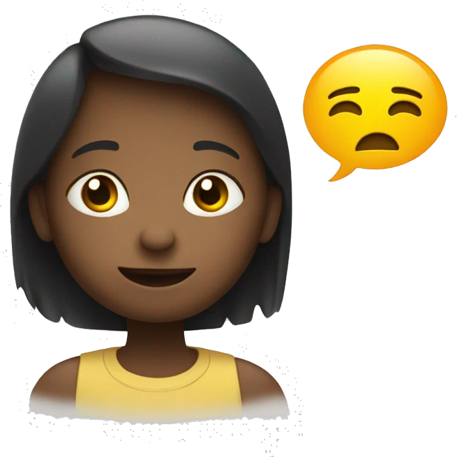 talking child with speech bubble  emoji