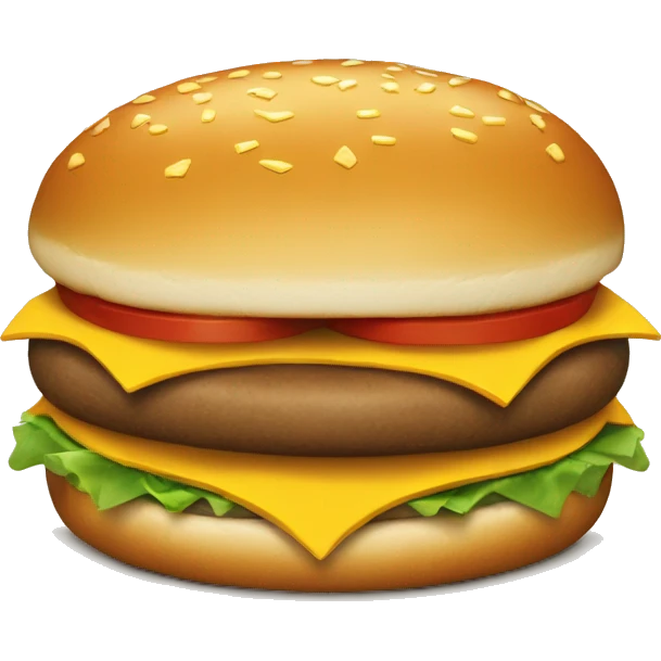 mcdonald’s cheeseburger emoji
