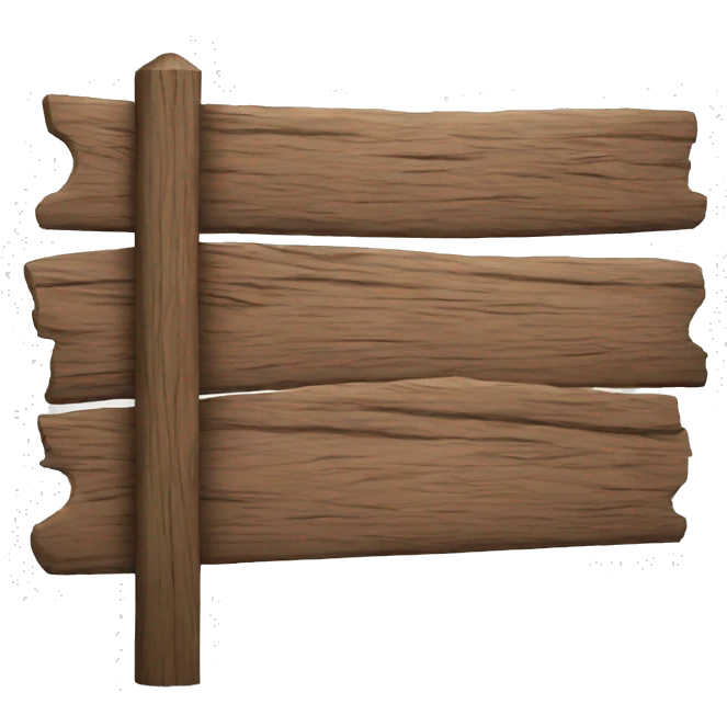 WOODEN SIGN emoji