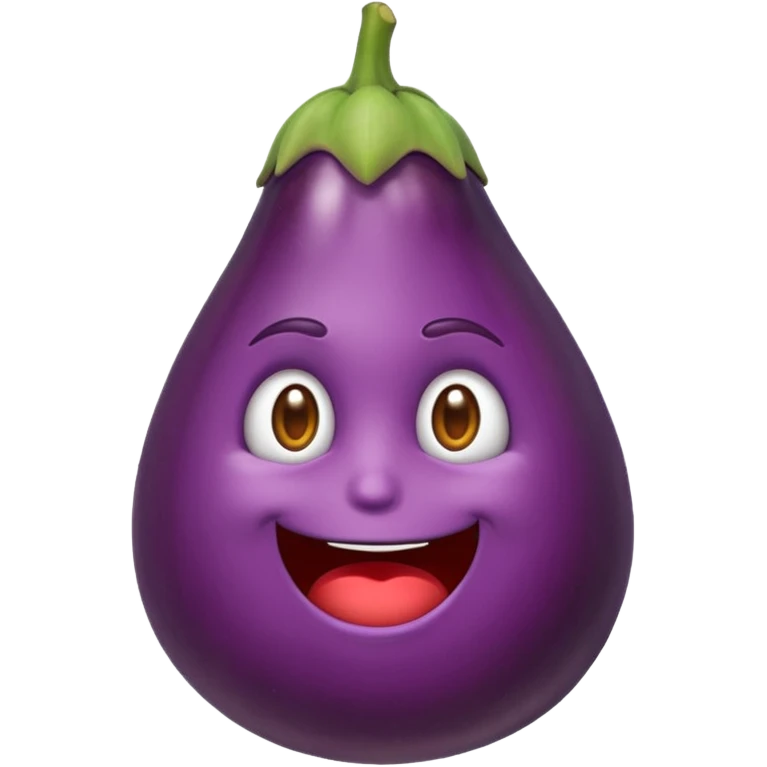 fais un emoji qui se mord les levre avec une aubergine dans les main emoji