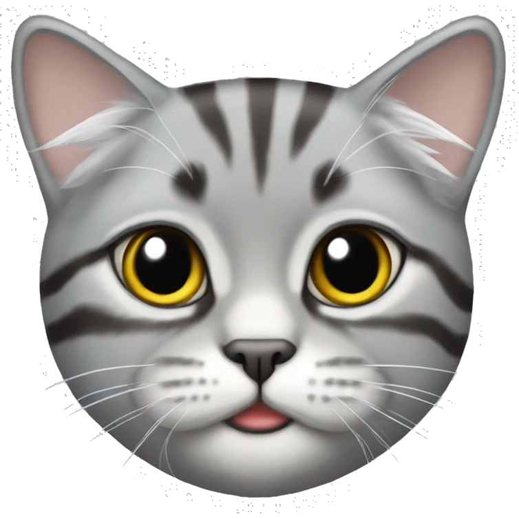 silver tabby persan cat emoji