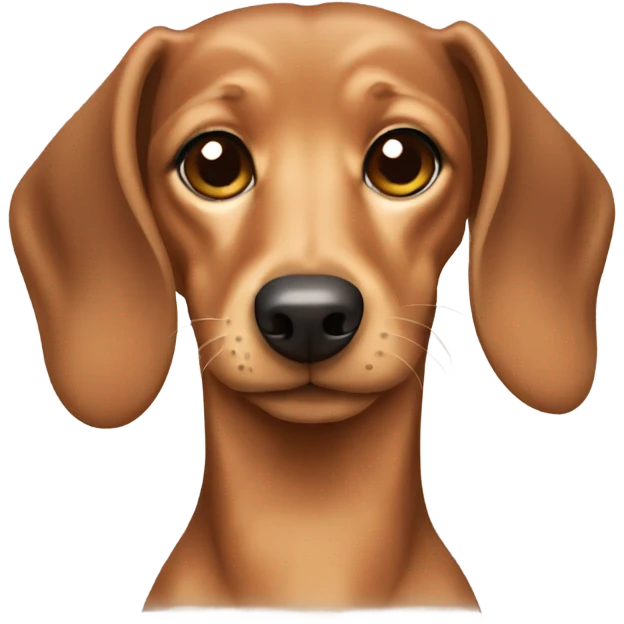 Light brown short hair dachshund  emoji