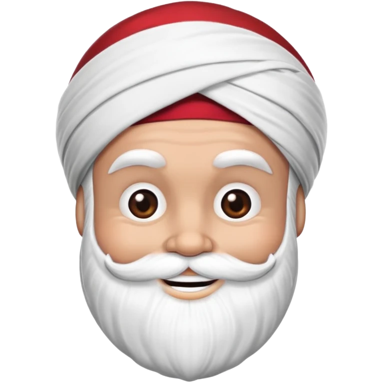 dark brown santa with turban emoji