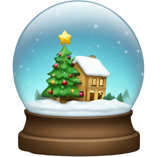 Christmas snowglobe emoji
